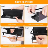 2-Piece: Magnetic Spice Racks for Refrigerator with Paper Towel Holder Kitchen Storage - Tophatter Daily Deals