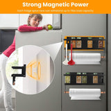 2-Piece: Magnetic Spice Racks for Refrigerator with Paper Towel Holder Kitchen Storage - Tophatter Daily Deals