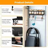 2-Piece: Magnetic Spice Racks for Refrigerator with Paper Towel Holder Kitchen Storage - Tophatter Daily Deals