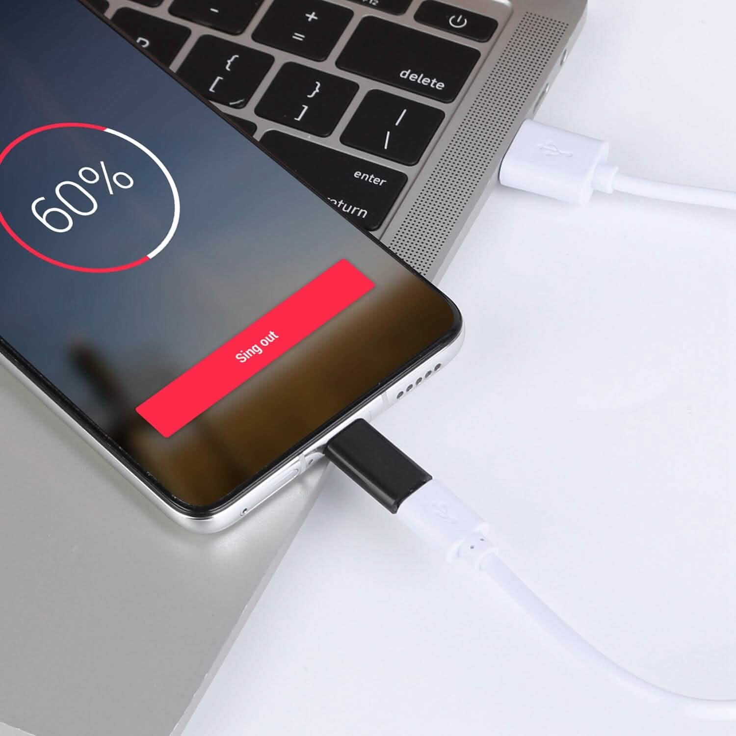 2-Piece: Micro USB To Type C Adapter Mobile Accessories - Tophatter Daily Deals