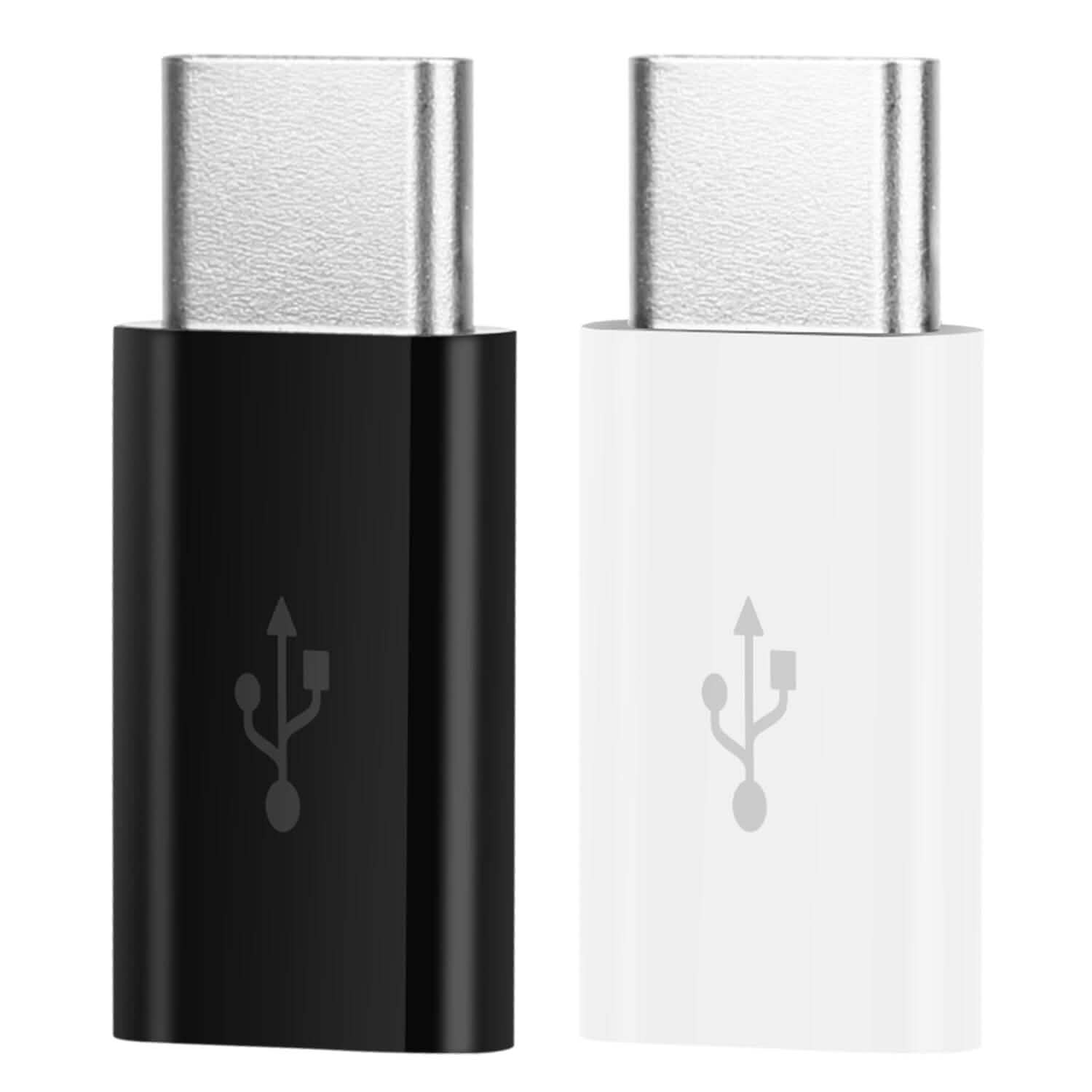 2-Piece: Micro USB To Type C Adapter Mobile Accessories - Tophatter Daily Deals