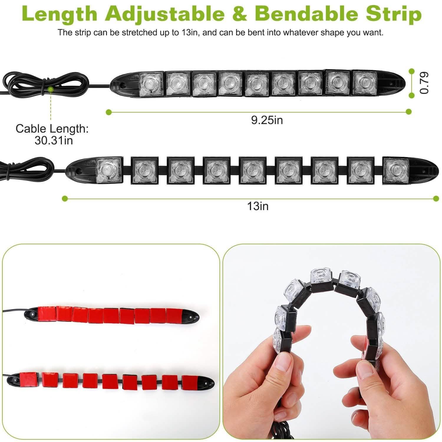 2-Piece: Navigation Marine Boat Strip 9 LED Lights Everything Else - Tophatter Daily Deals