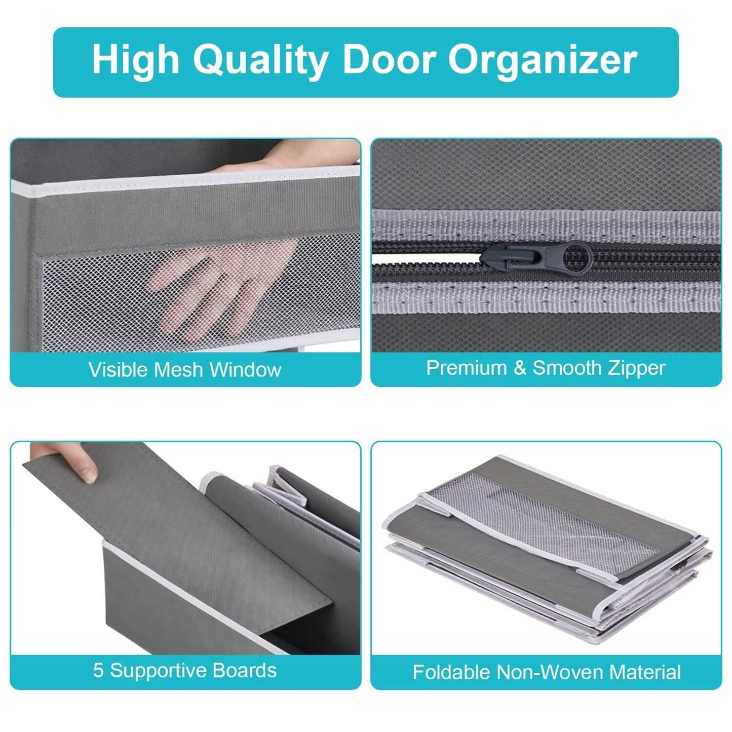 2-Piece: Over the Door Organizer 6-Tier Hanging Basket Storage & Organization - Tophatter Daily Deals