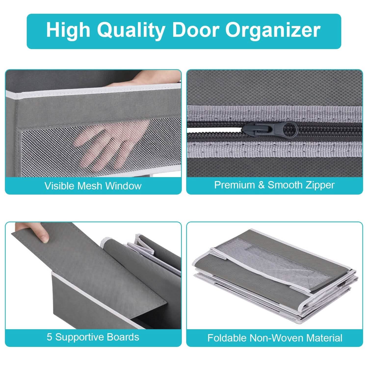 2-Piece: Over the Door Organizer 6-Tier Hanging Basket Storage & Organization - Tophatter Daily Deals