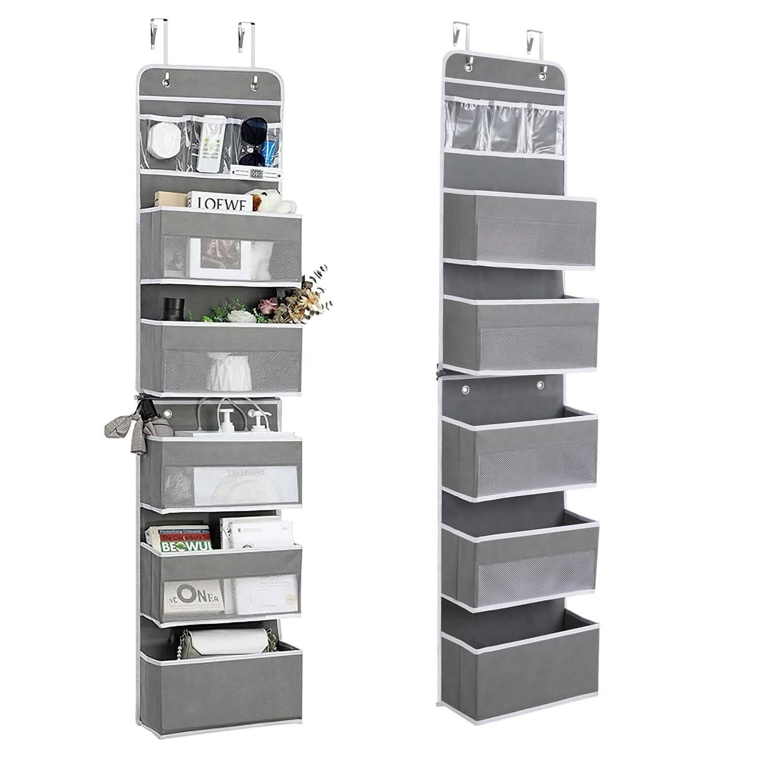 2-Piece: Over the Door Organizer 6-Tier Hanging Basket Storage & Organization - Tophatter Daily Deals