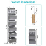 2-Piece: Over the Door Organizer 6-Tier Hanging Basket Storage & Organization - Tophatter Daily Deals