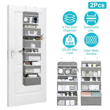 2-Piece: Over the Door Organizer 6-Tier Hanging Basket Storage & Organization - Tophatter Daily Deals