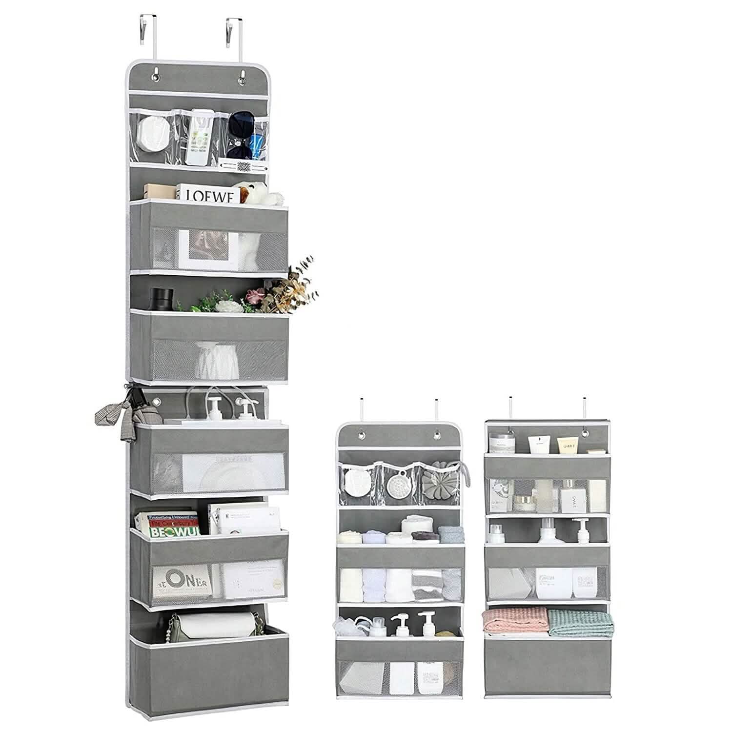 2-Piece: Over the Door Organizer 6-Tier Hanging Basket Storage & Organization - Tophatter Daily Deals