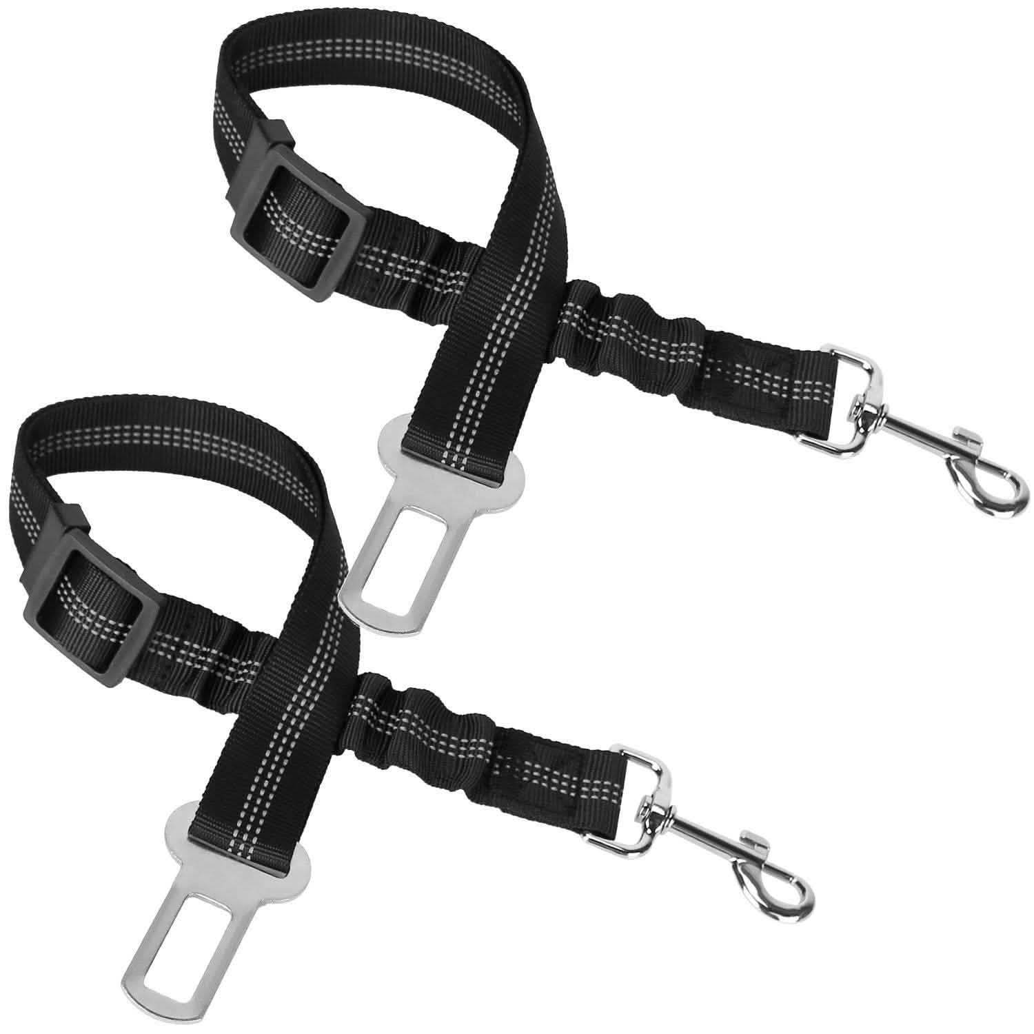 2-Piece: Pet Car Safety Seatbelt Pet Supplies - Tophatter Daily Deals