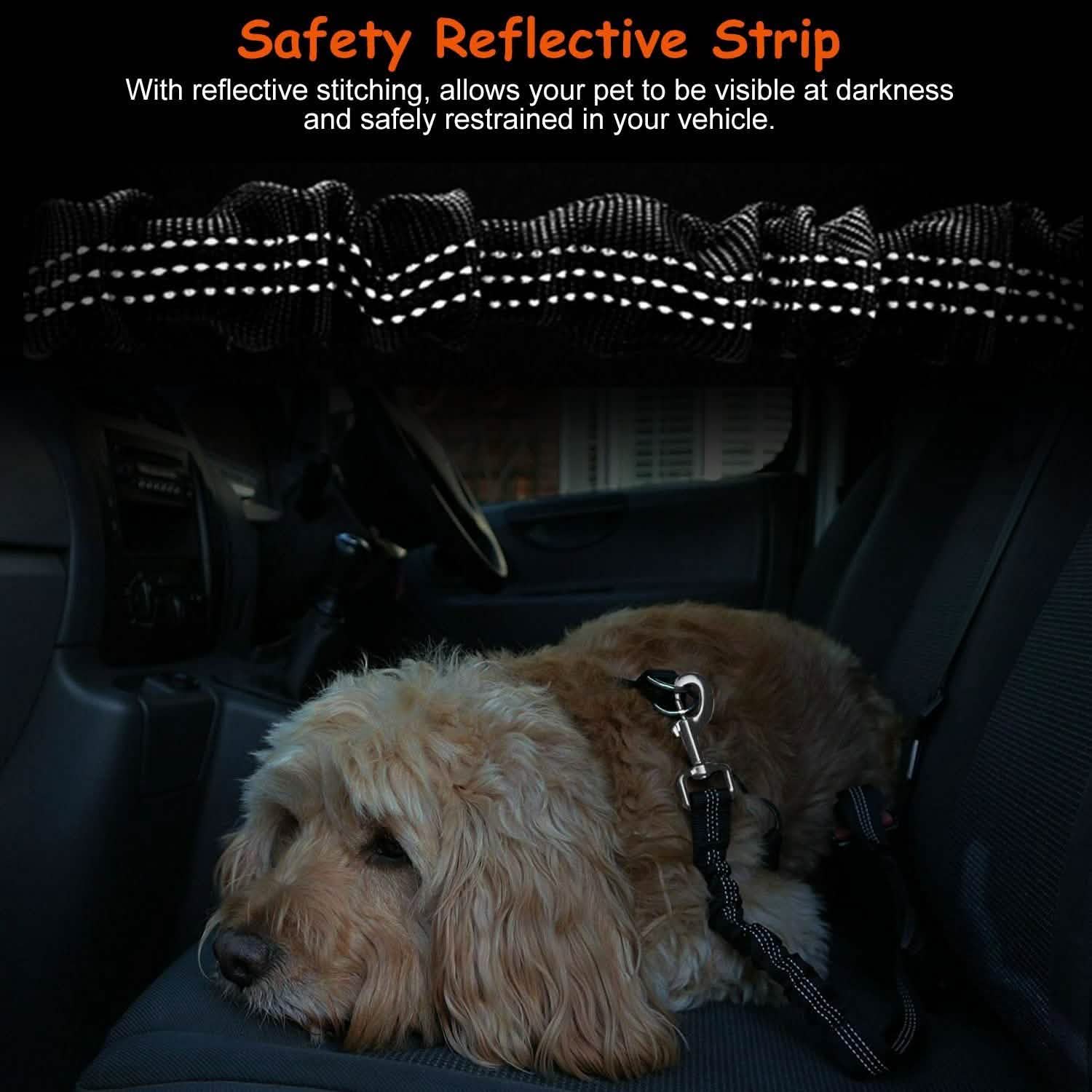 2-Piece: Pet Car Safety Seatbelt Pet Supplies - Tophatter Daily Deals