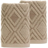 2-Piece: Pidada Hand Towels Set Brown Bath - Tophatter Daily Deals