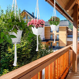 2-Piece: Plant Hanger Flowerpot Net Bag Garden & Patio - Tophatter Daily Deals