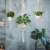 2-Piece: Plant Hanger Flowerpot Net Bag Garden & Patio - Tophatter Daily Deals