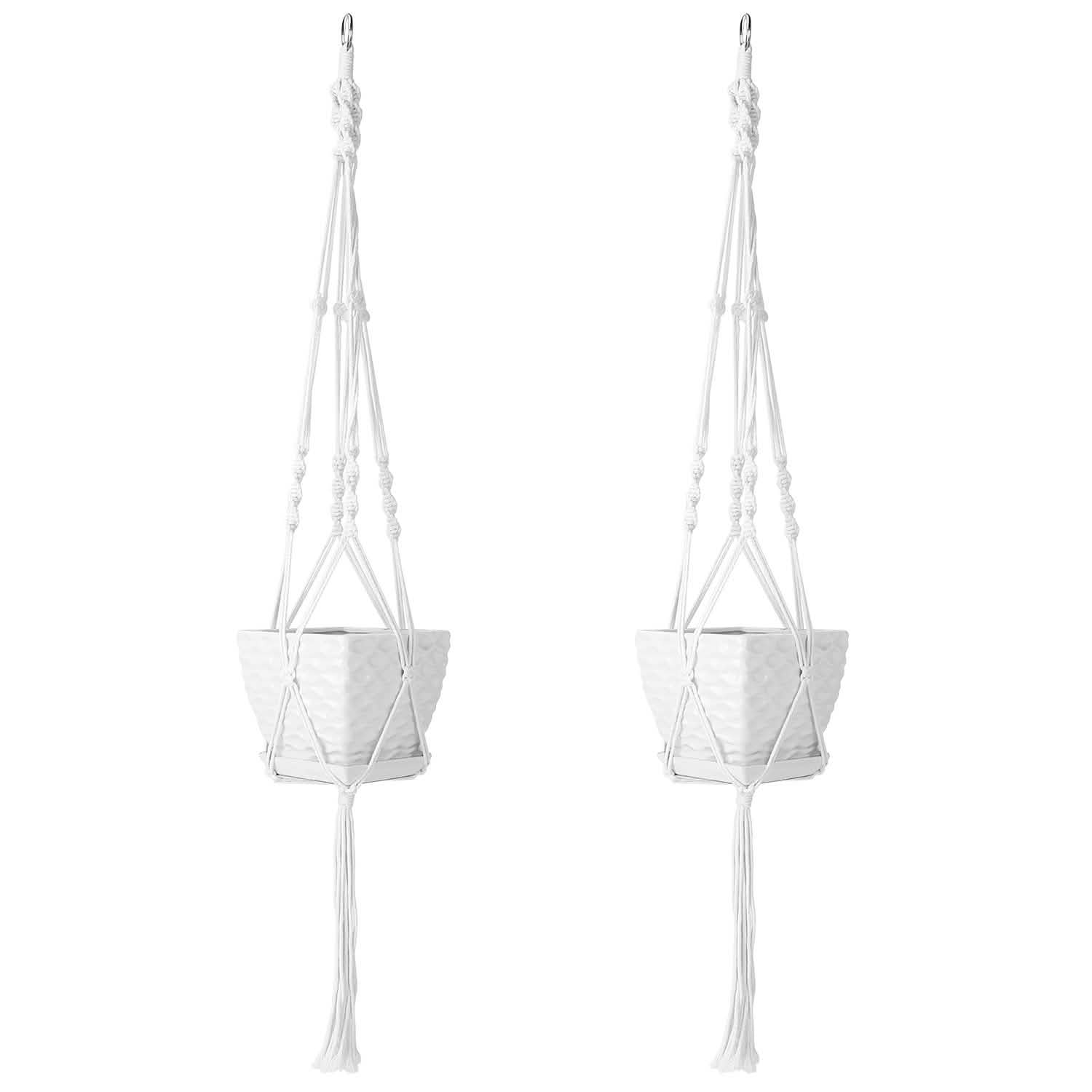 2-Piece: Plant Hanger Flowerpot Net Bag Garden & Patio - Tophatter Daily Deals