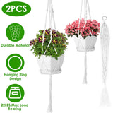2-Piece: Plant Hanger Flowerpot Net Bag Garden & Patio - Tophatter Daily Deals