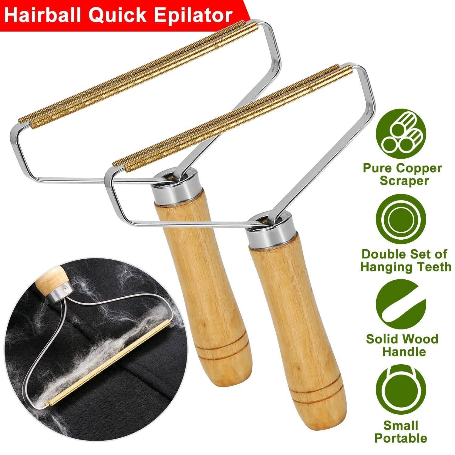 2-Piece: Portable Reusable Double Sided Lint Remover Travel Household Appliances - Tophatter Daily Deals