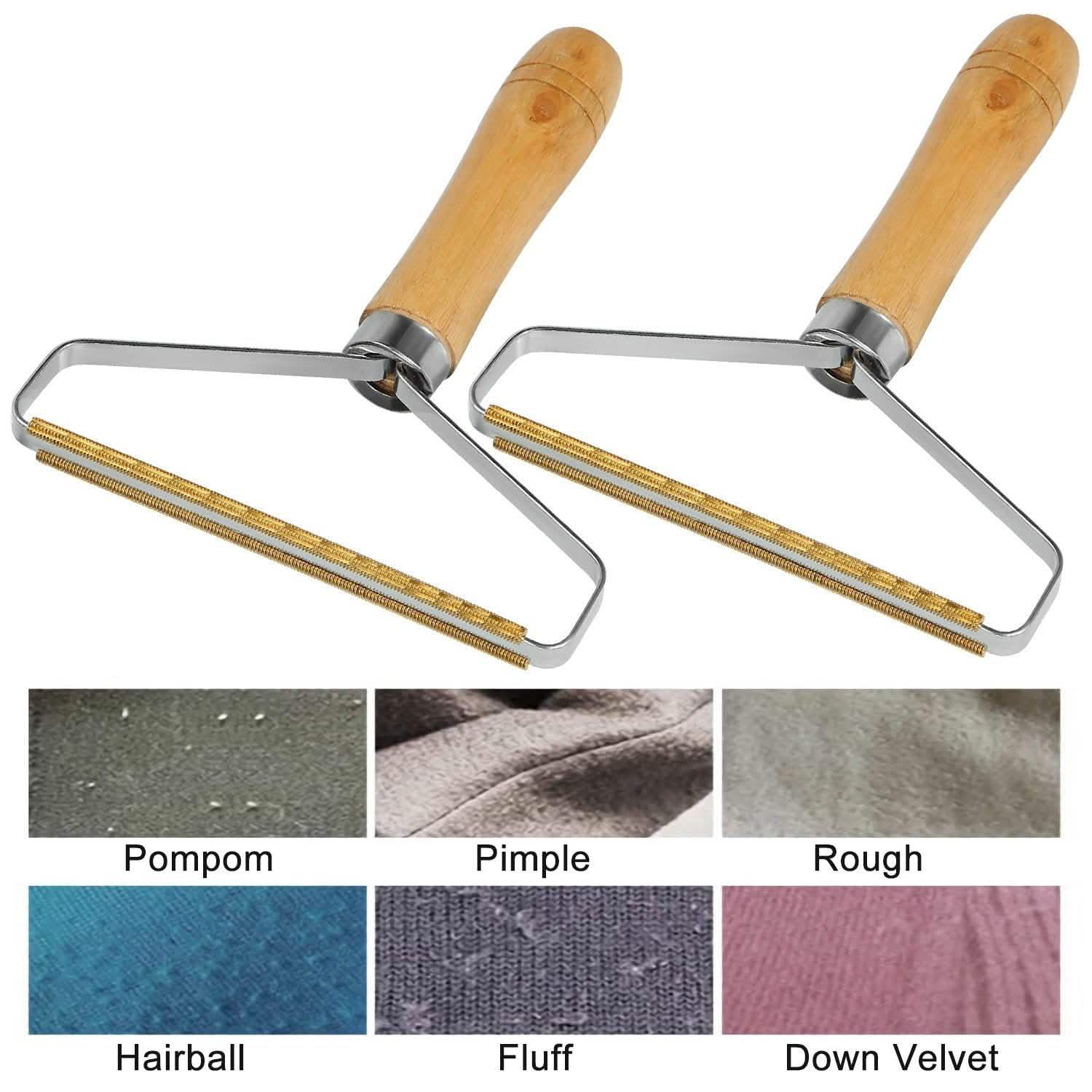 2-Piece: Portable Reusable Double Sided Lint Remover Travel Household Appliances - Tophatter Daily Deals