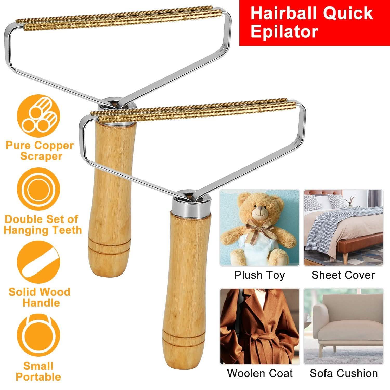 2-Piece: Portable Reusable Double Sided Lint Remover Travel Household Appliances - Tophatter Daily Deals