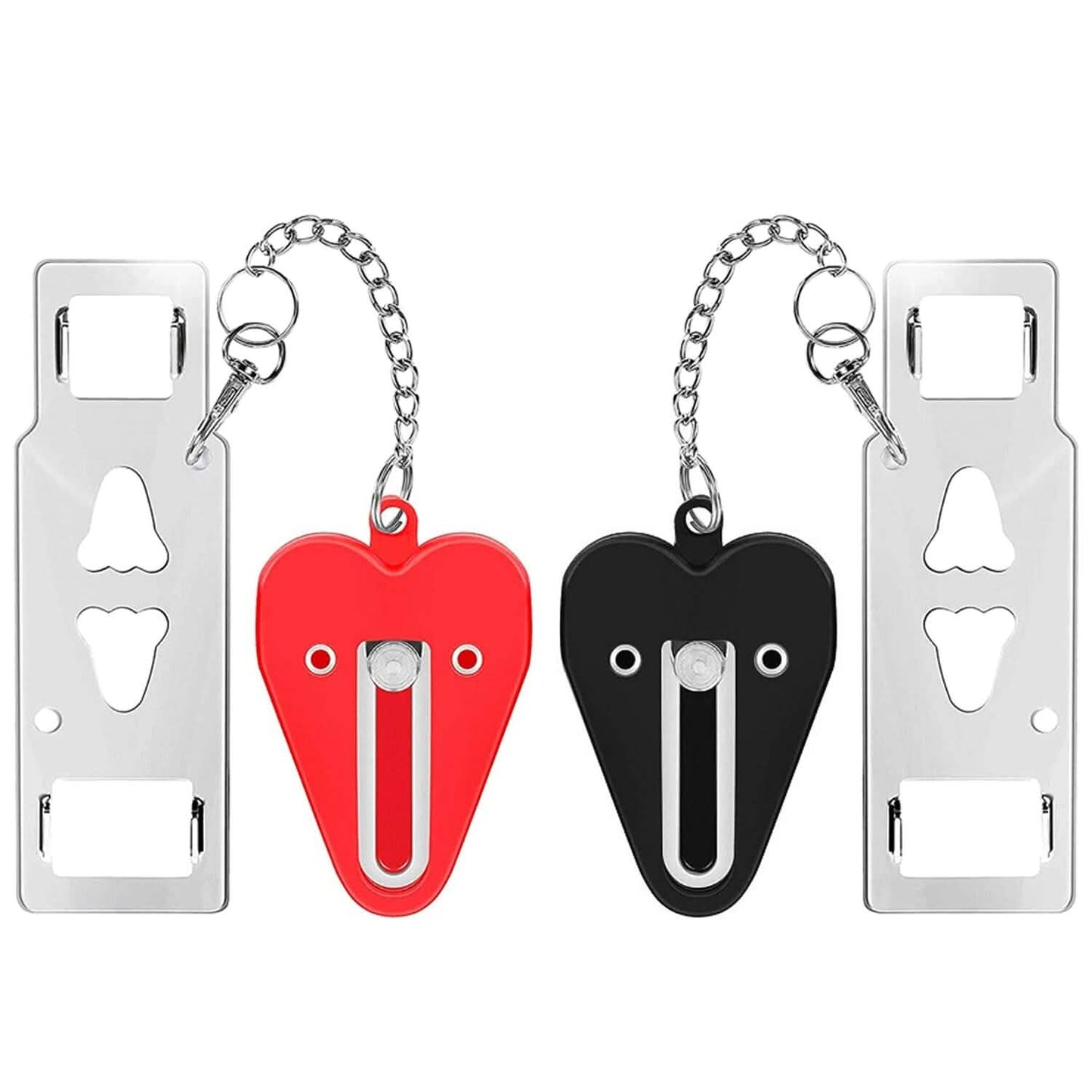 2-Piece: Portable Travel Door Lock Home Hotel Apartment Security Lock Everything Else - Tophatter Daily Deals