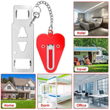 2-Piece: Portable Travel Door Lock Home Hotel Apartment Security Lock Everything Else - Tophatter Daily Deals