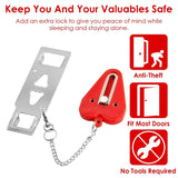2-Piece: Portable Travel Door Lock Home Hotel Apartment Security Lock Everything Else - Tophatter Daily Deals