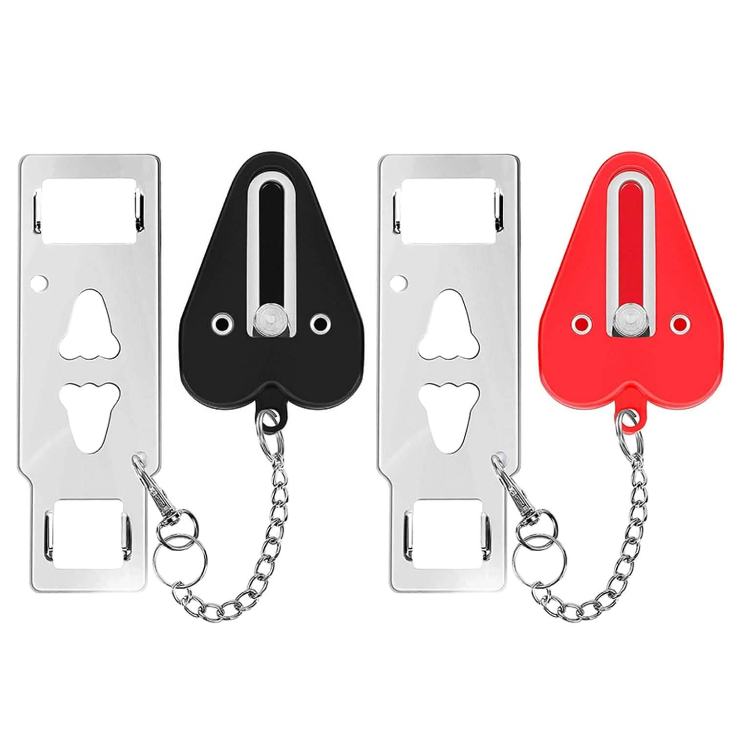 2-Piece: Portable Travel Door Lock Home Hotel Apartment Security Lock Everything Else - Tophatter Daily Deals