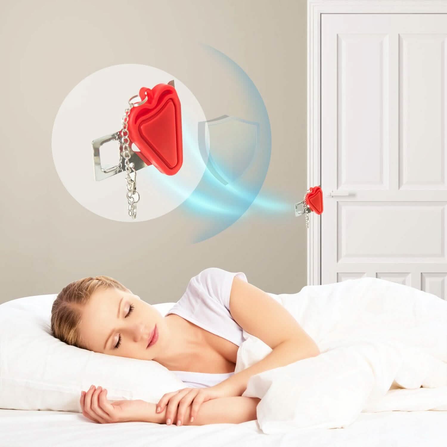 2-Piece: Portable Travel Door Lock Home Hotel Apartment Security Lock Everything Else - Tophatter Daily Deals