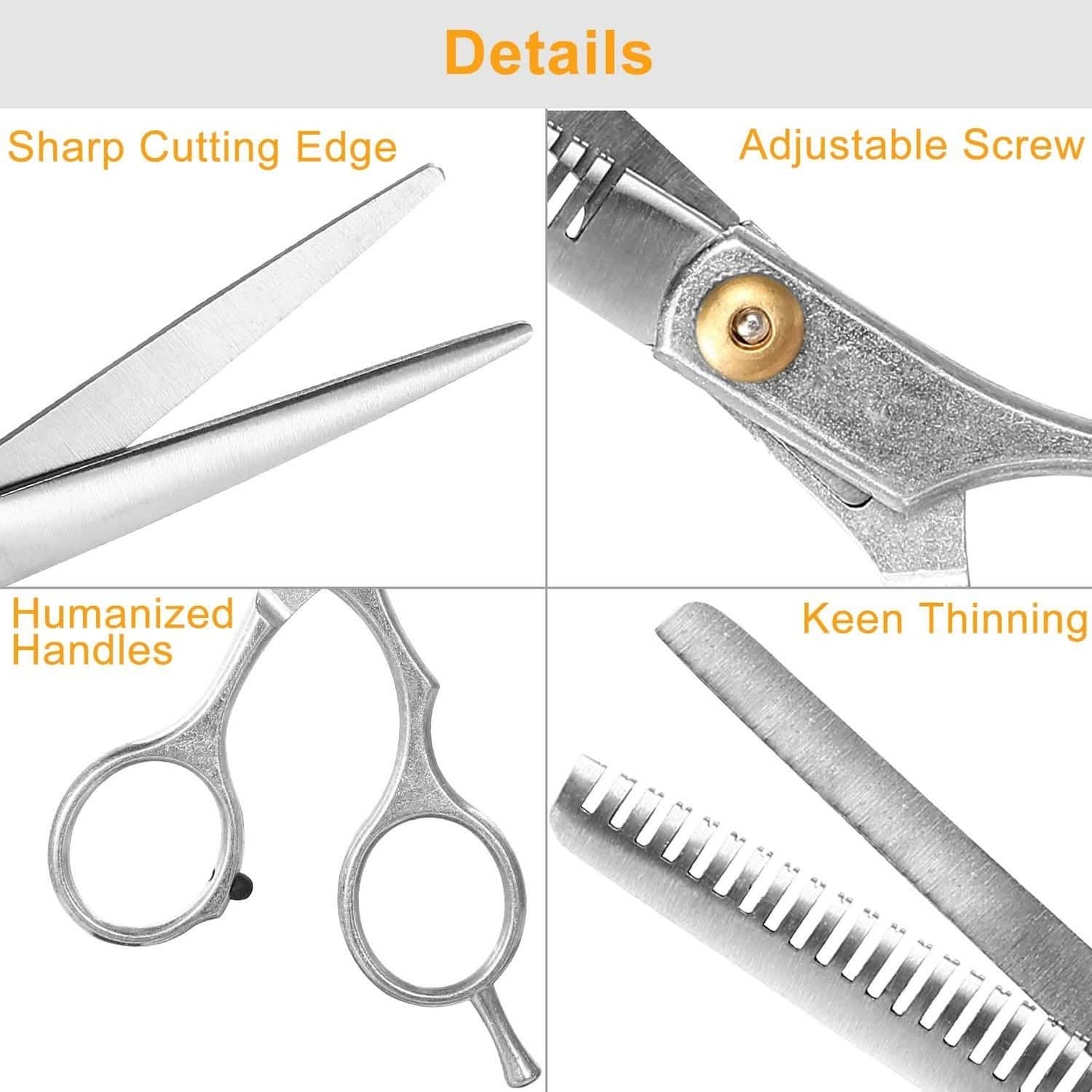 2-Piece: Professional Hair Cutting Scissors Set Beauty & Personal Care - Tophatter Daily Deals