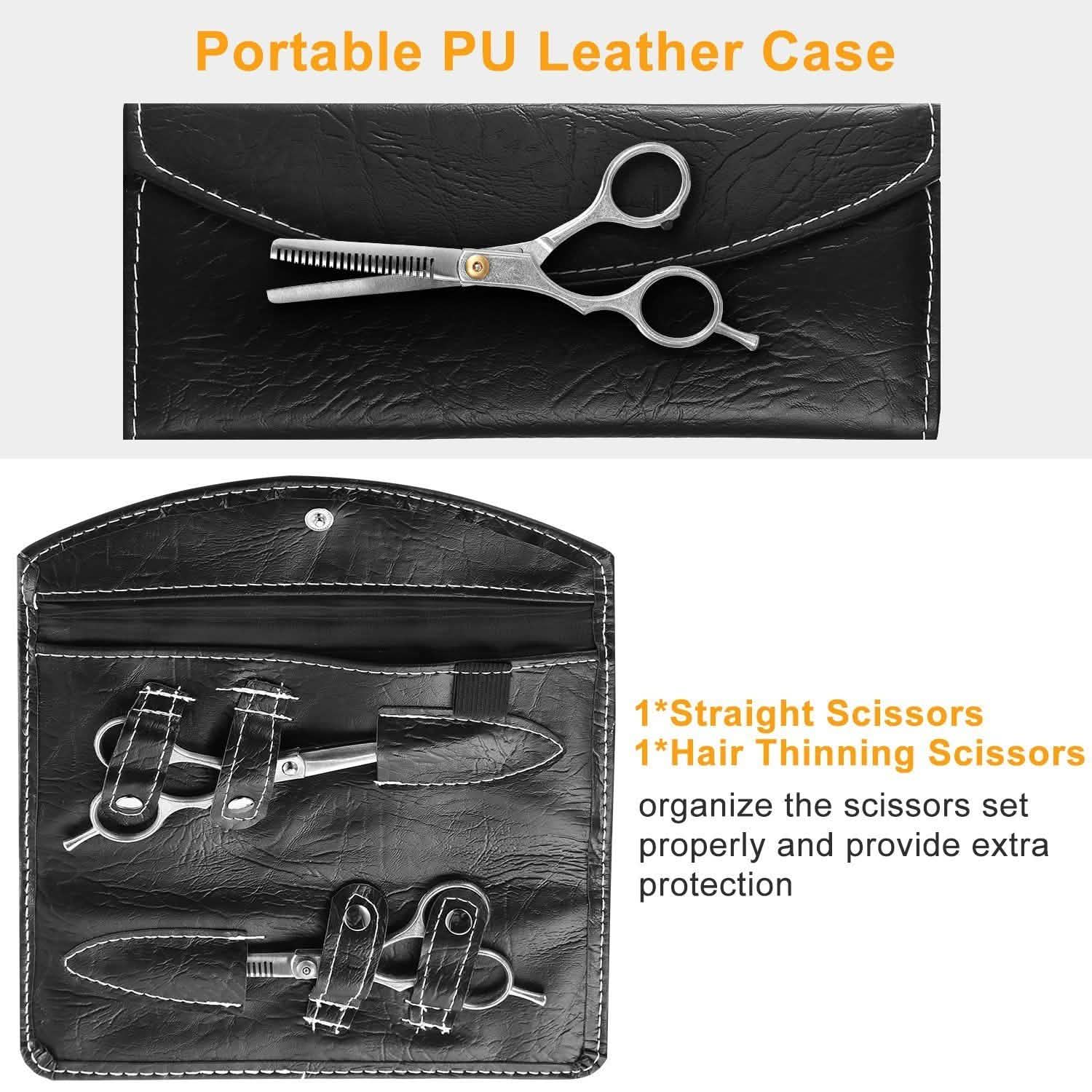 2-Piece: Professional Hair Cutting Scissors Set Beauty & Personal Care - Tophatter Daily Deals