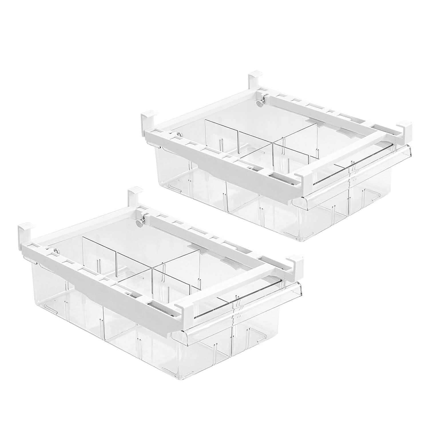2-Piece: Refrigerator Egg Drawer 36 Egg Capacity Snap On Hanging Storage Tray Kitchen Storage - Tophatter Daily Deals