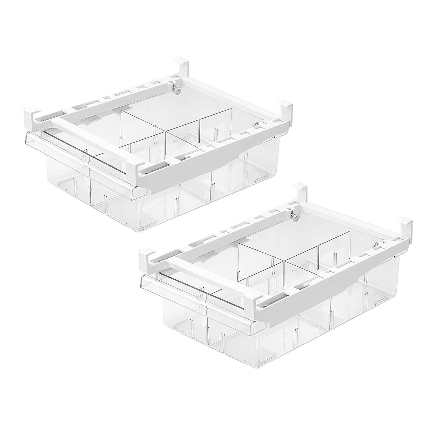 2-Piece: Refrigerator Egg Drawer 36 Egg Capacity Snap On Hanging Storage Tray Kitchen Storage - Tophatter Daily Deals