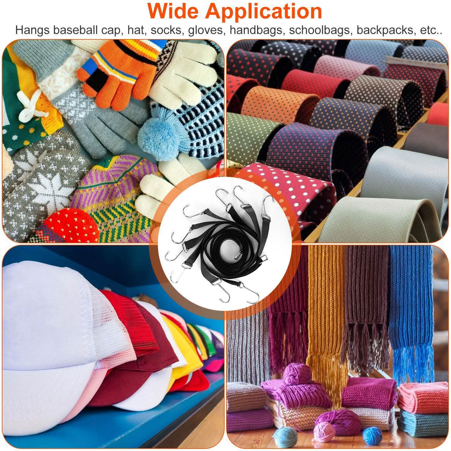 2-Piece Set: Cap Rack Holder Over the Door Storage & Organization - Tophatter Daily Deals