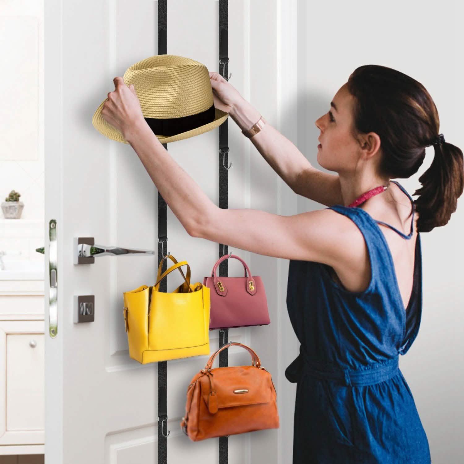 2-Piece Set: Cap Rack Holder Over the Door Storage & Organization - Tophatter Daily Deals