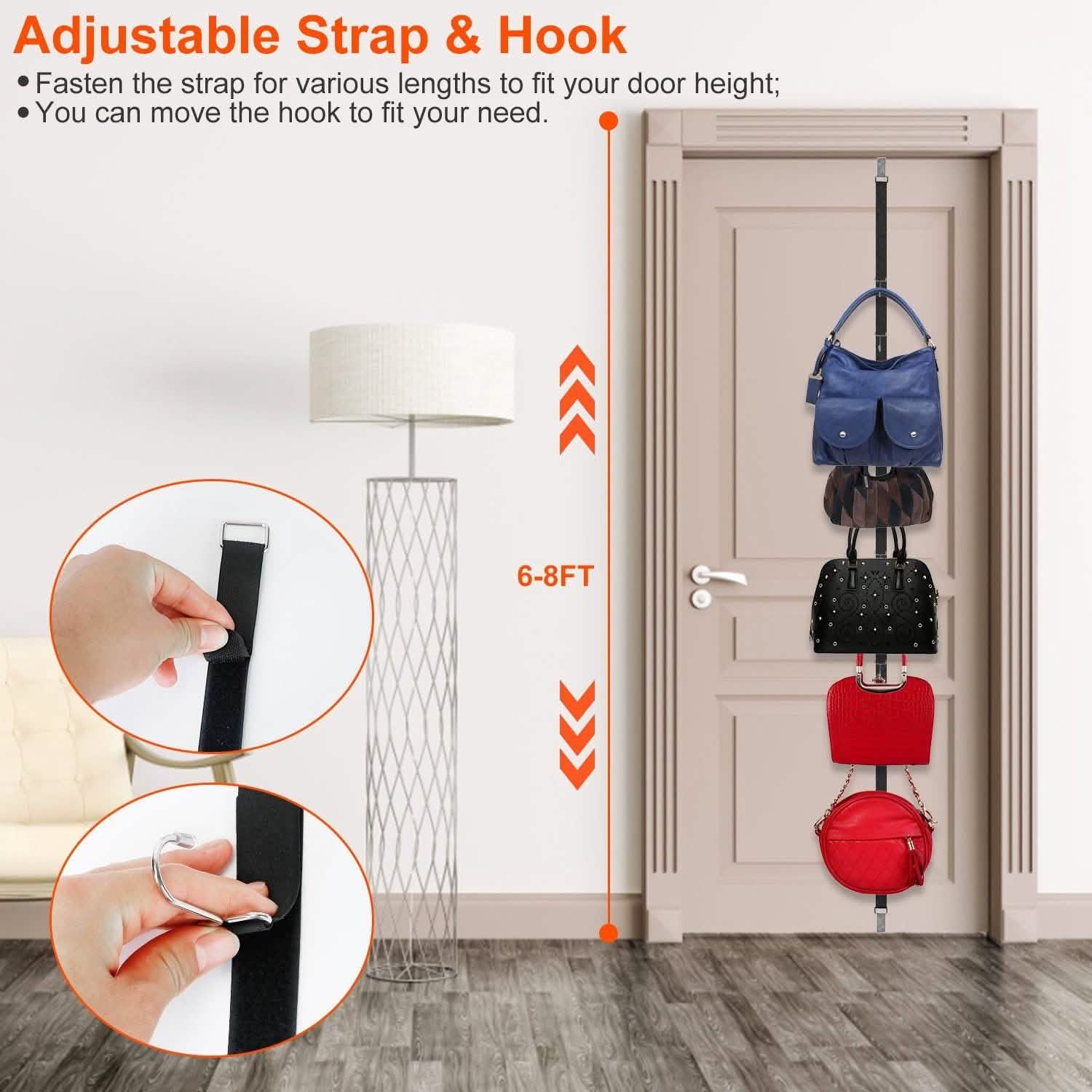 2-Piece Set: Cap Rack Holder Over the Door Storage & Organization - Tophatter Daily Deals