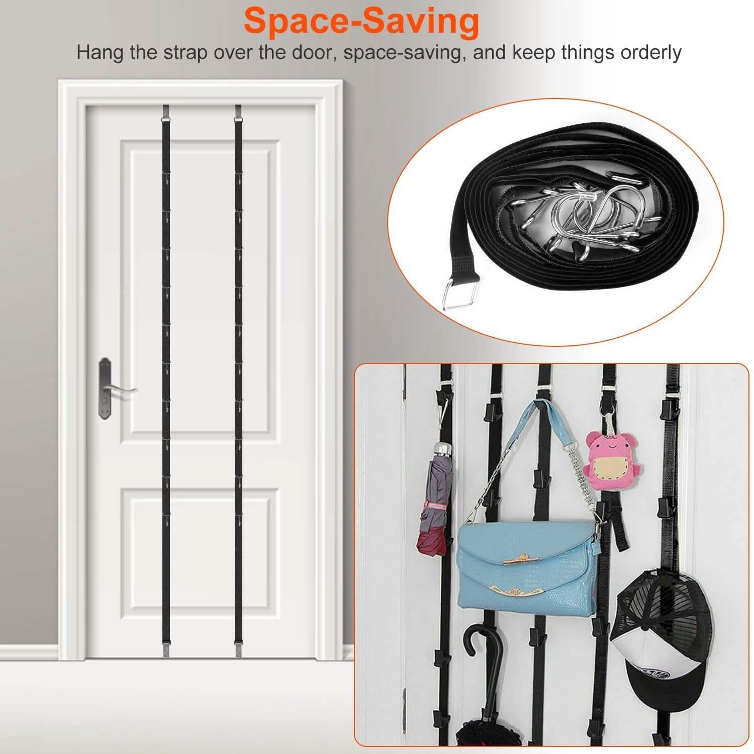 2-Piece Set: Cap Rack Holder Over the Door Storage & Organization - Tophatter Daily Deals