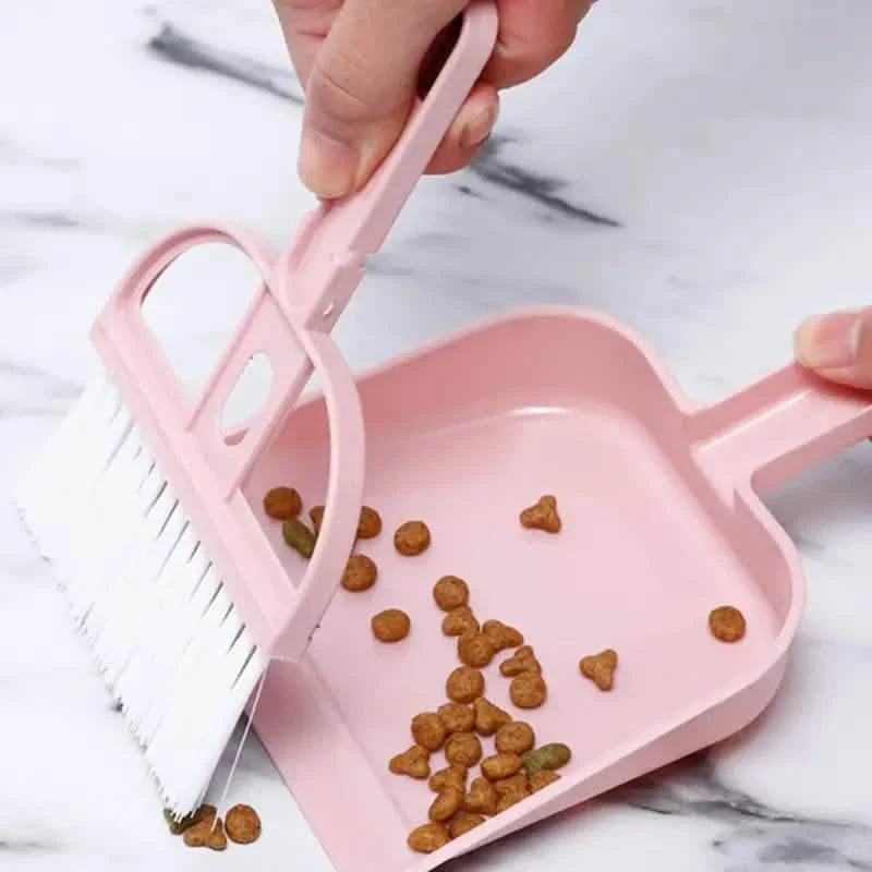 2-Piece Set: Mini Cleaning Dustpan And Brush Set Household Appliances - Tophatter Daily Deals