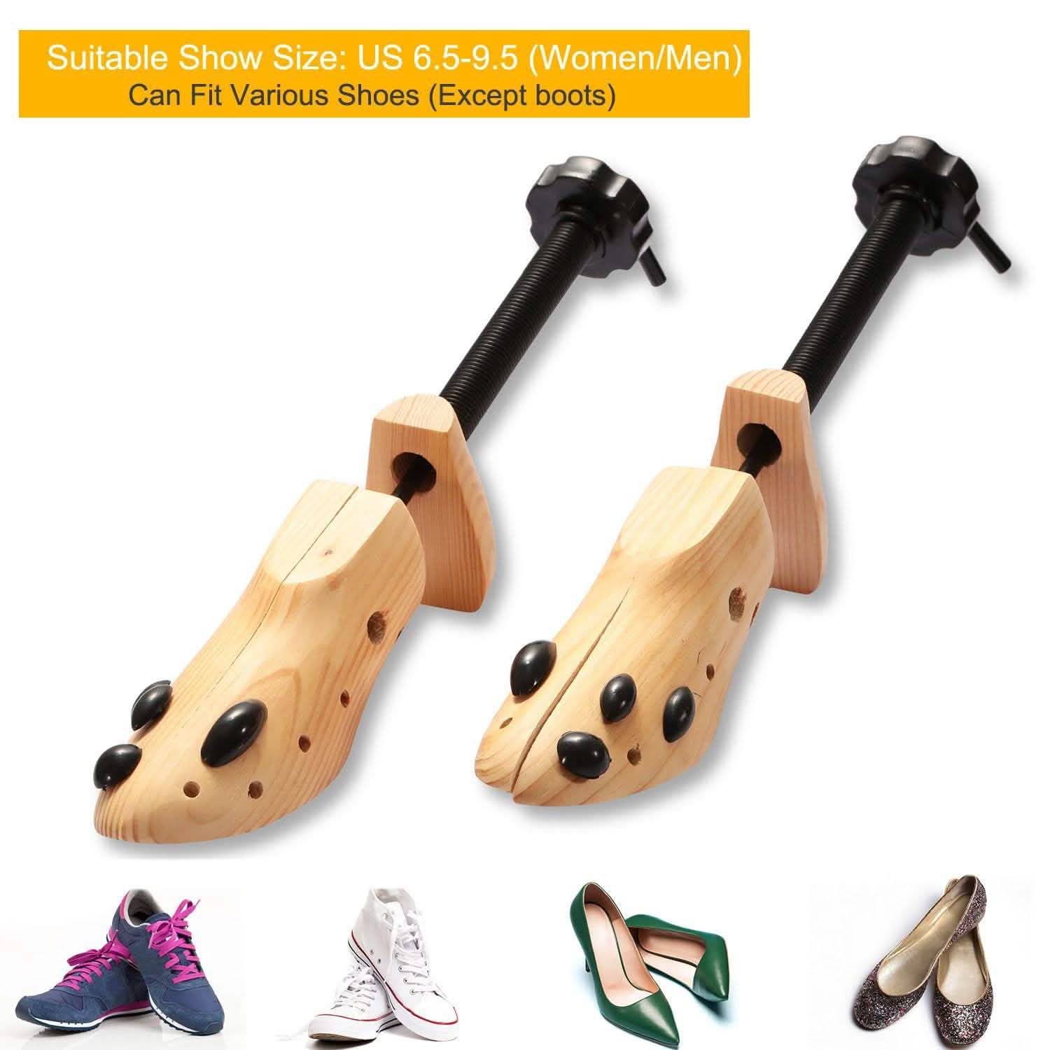 2-Piece: Shoe Stretcher 2-Way Shoe Storage & Organization - Tophatter Daily Deals