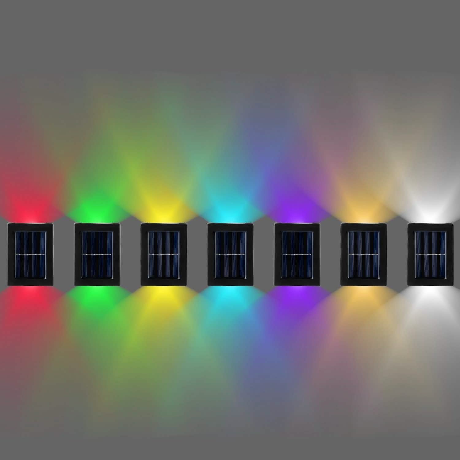 2-Piece: Solar Deck Outdoor Lights Outdoor Lighting - Tophatter Daily Deals