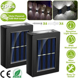2-Piece: Solar Deck Outdoor Lights Outdoor Lighting - Tophatter Daily Deals