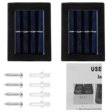 2-Piece: Solar Deck Outdoor Lights Outdoor Lighting - Tophatter Daily Deals