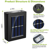 2-Piece: Solar Deck Outdoor Lights Outdoor Lighting - Tophatter Daily Deals