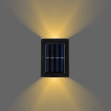 2-Piece: Solar Deck Outdoor Lights Warm White Outdoor Lighting - Tophatter Daily Deals