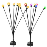 2-Piece: Solar Firefly Lights Swaying Decorative Pathway Lamp String & Fairy Lights - Tophatter Daily Deals