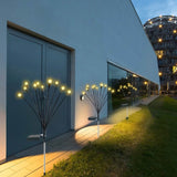 2-Piece: Solar Firefly Lights Swaying Decorative Pathway Lamp String & Fairy Lights - Tophatter Daily Deals