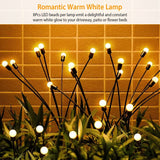 2-Piece: Solar Firefly Lights Swaying Decorative Pathway Lamp String & Fairy Lights - Tophatter Daily Deals