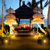2-Piece: Solar Flame Torch Light Outdoor Lighting - Tophatter Daily Deals