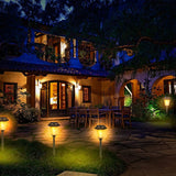 2-Piece: Solar Flame Torch Light Outdoor Lighting - Tophatter Daily Deals