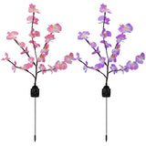2-Piece: Solar Powered Garden Light Orchid Garden & Patio - Tophatter Daily Deals