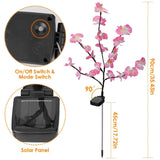 2-Piece: Solar Powered Garden Light Orchid Garden & Patio - Tophatter Daily Deals
