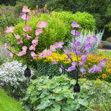 2-Piece: Solar Powered Garden Light Orchid Garden & Patio - Tophatter Daily Deals